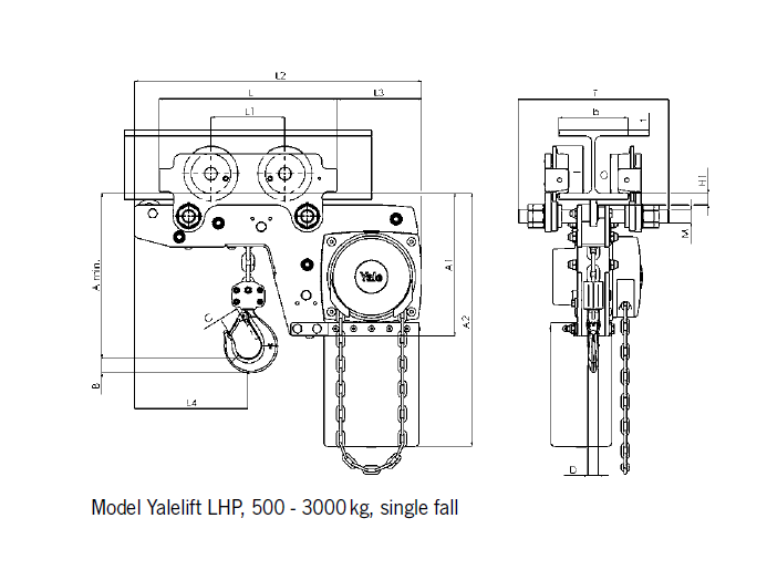 Yalelift LHP/LHG集成低凈空小車組合(圖1)